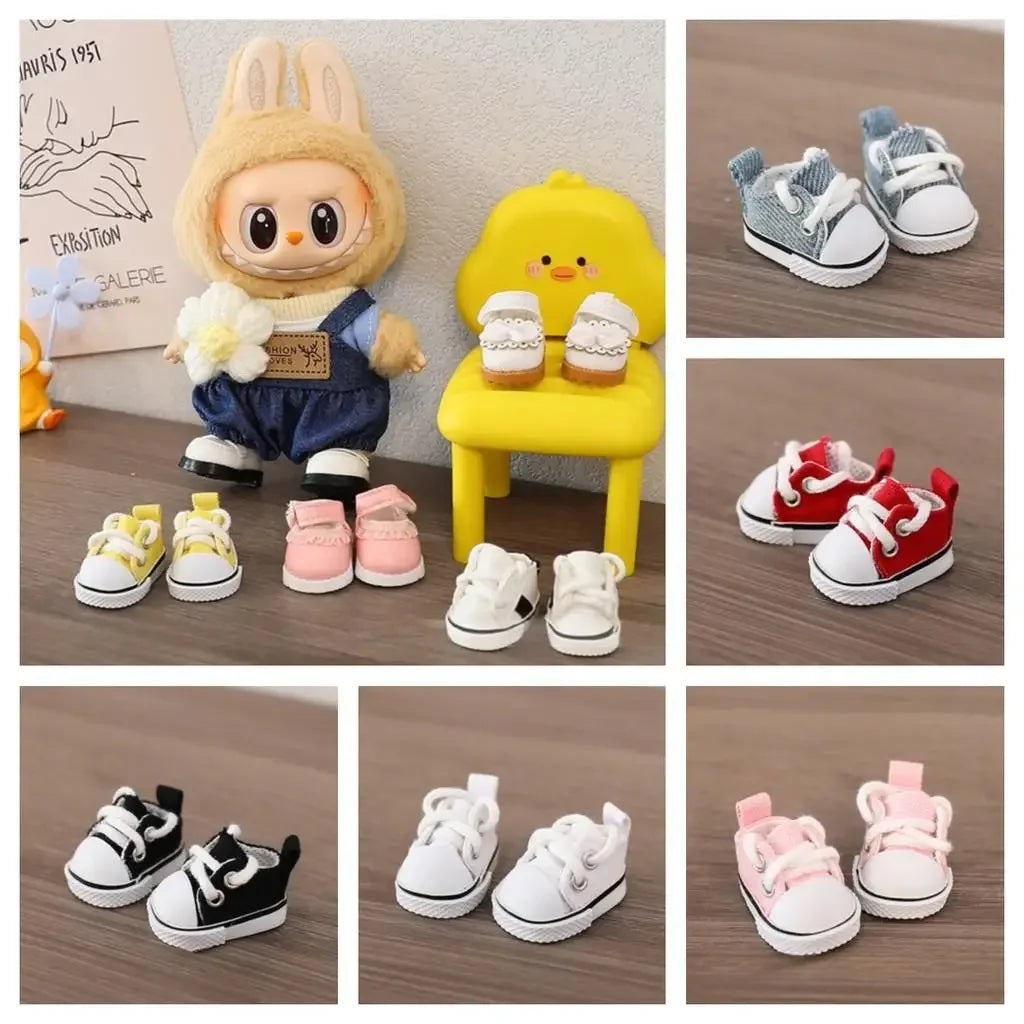 Labubu 17cm cotton doll casual sports shoes