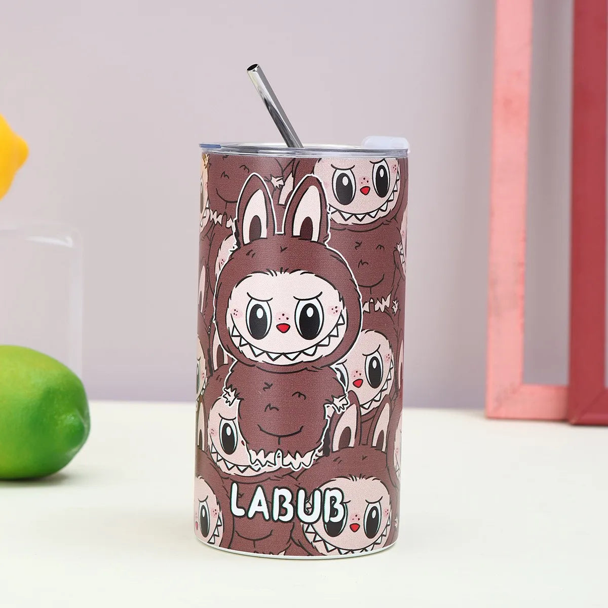 NEW Labubu 600ML Insulated Cup – Cartoon Anime 3D Pattern