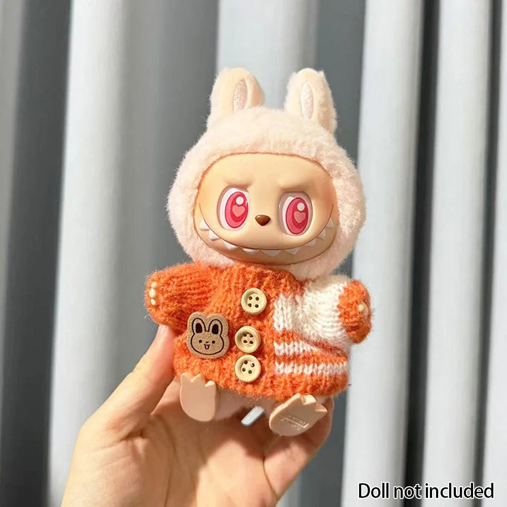 Mini Doll Clothes for Kpop EXO Labubu V1/V2 – Sweater & Bag Set