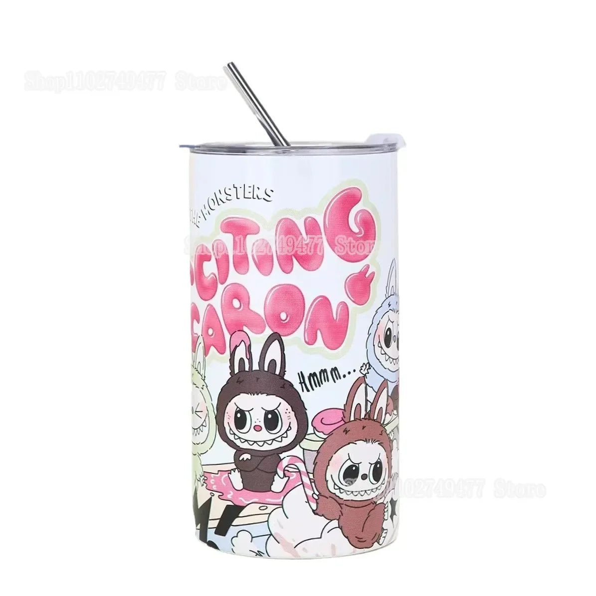 NEW Labubu 600ML Insulated Cup – Cartoon Anime 3D Pattern