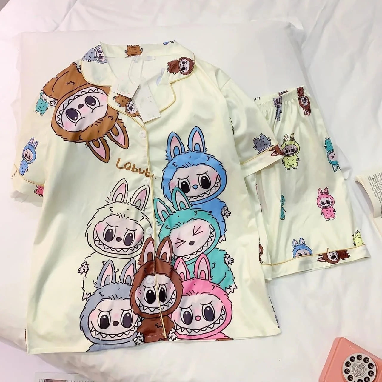 Cartoon Labubu Pajama Set – Women