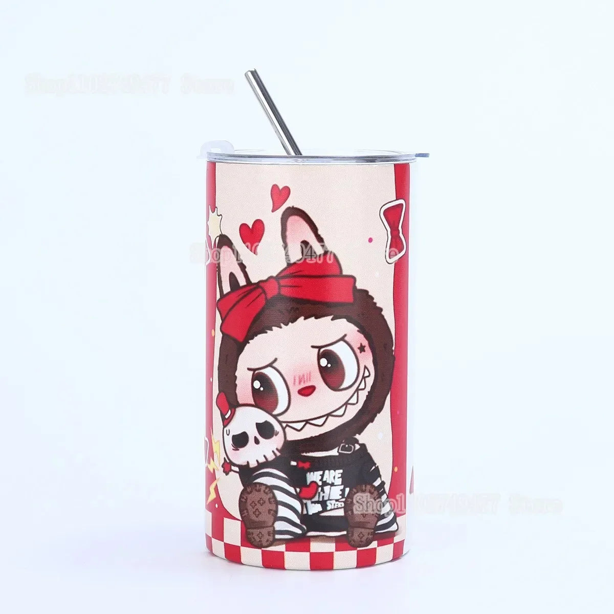 NEW Labubu 600ML Insulated Cup – Cartoon Anime 3D Pattern