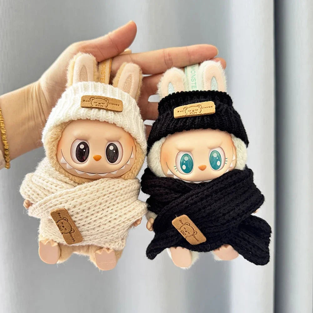 Mini Doll Clothes for Kpop EXO Labubu V1/V2 – Sweater & Bag Set