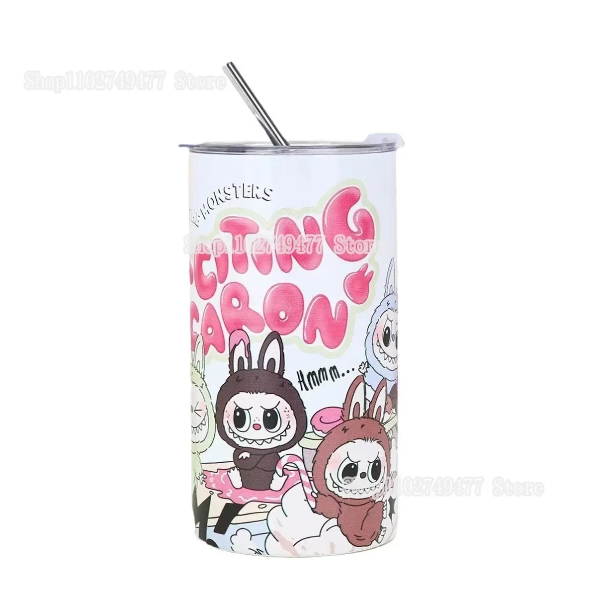 NEW Labubu 600ML Insulated Cup – Cartoon Anime 3D Pattern